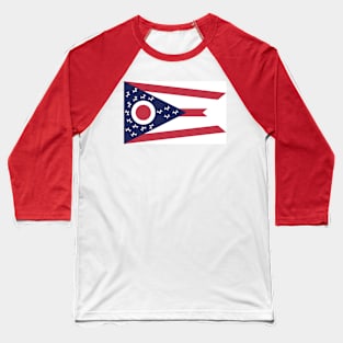 Ohio Balloon Dog Flag Baseball T-Shirt